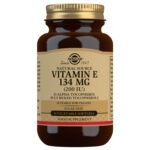 Solgar Natural Source Vitamin E 134 mg (200 IU) Vegetable Softgels - Pack of 50