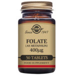 Solgar Folate (as Metafolate) 400 mg Tablets - Pack of 50