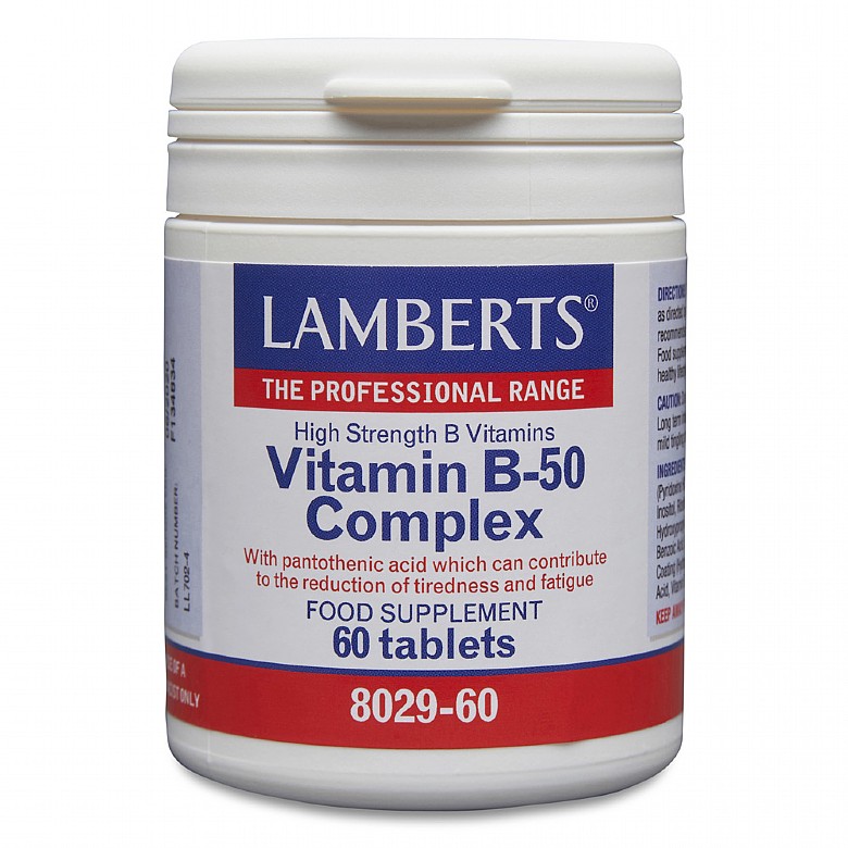 Lamberts Vitamin B-50 Complex 60 Tablets