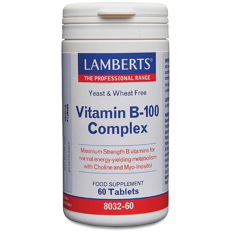 Lamberts Vitamin B-100 Complex 60 Tablets