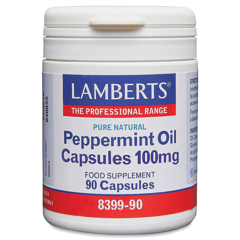 Lamberts Peppermint Oil Capsules 100mg 90 Capsules
