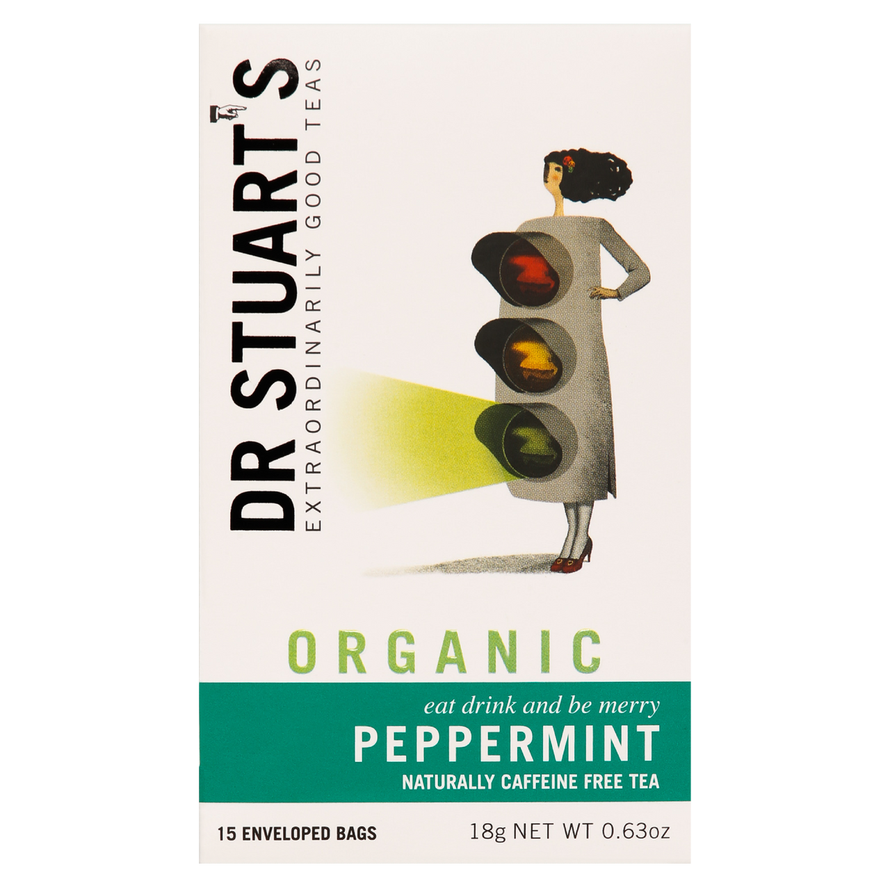 Dr Stuarts Organic Peppermint Herbal Tea 15 Bags