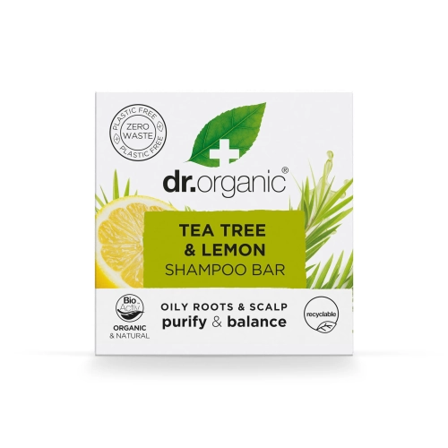 Dr. Organic Tea Tree & Lemon Shampoo Bar 75g