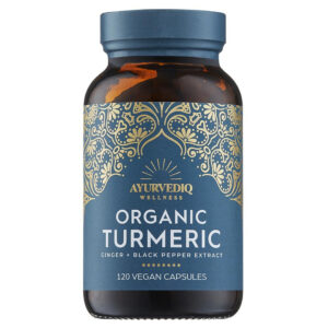Ayurvediq Wellness Organic Turmeric 120 Vegan Capsules