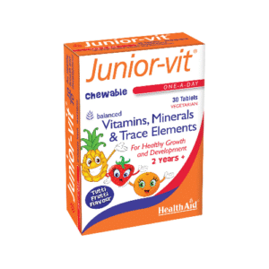 HealthAid Junior-vit Chewable (Tutti-Fruity Flovour) (Age 2 plus) Blister 30 Tablets