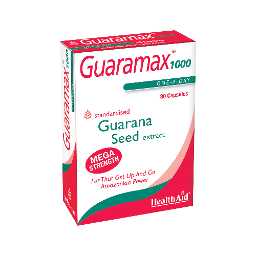 HealthAid Guaramax 1000 (Guarana Extract 1000mg) Blister 30 Capsules