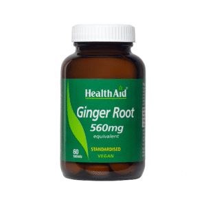 HealthAid Ginger Root 560mg 60 Tablets