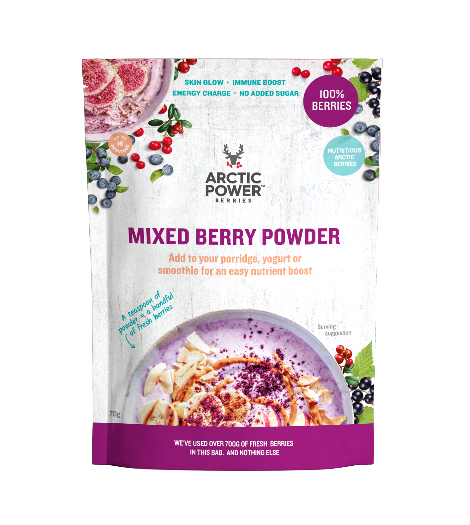 Arctic Power Berries Mixed Berry Powder 70g