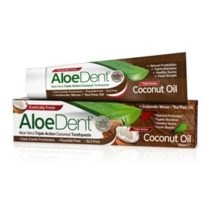 AloeDent Triple Action Toothpaste with Coconut Oil - 100ml