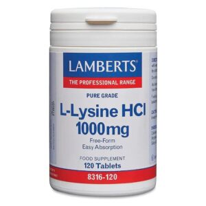 Lamberts L-Lysine 1000mg 120 Tablets