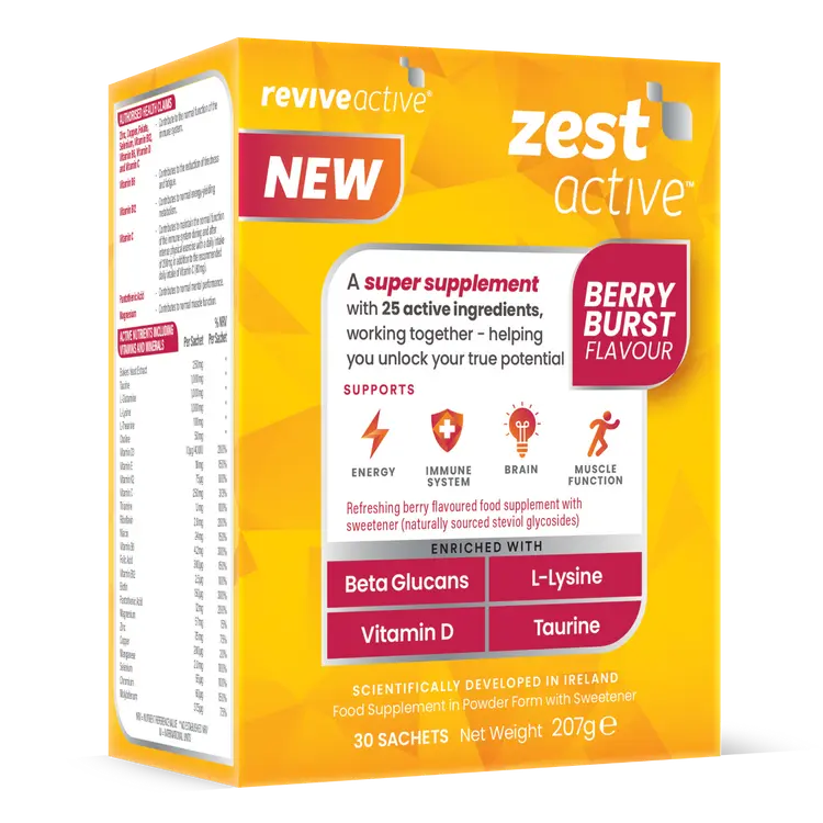 Revive Zest Active Berry Burst Flavour 30 Sachets
