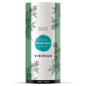 Viridian 100% Organic Hemp Seed Oil 200ml