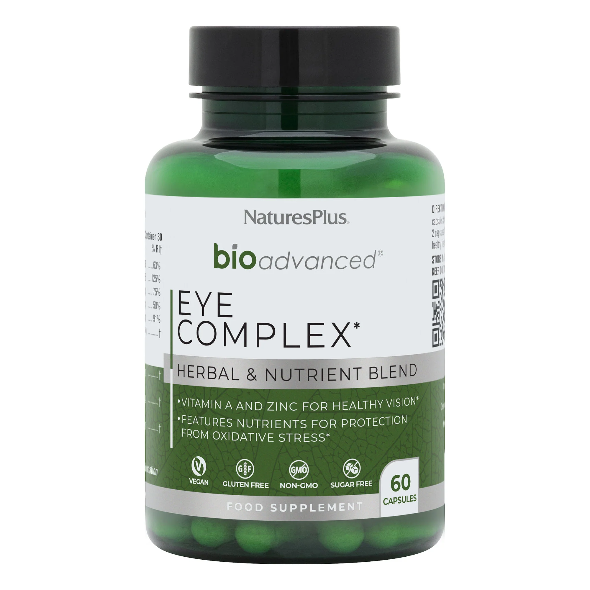 Natures Plus Bio Advanced Eye Complex 60 Vegan Capsules