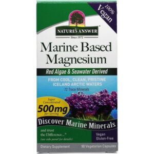 Nature's Answer Marine Based Magnesium 500mg 90 Vegetarian Capsules