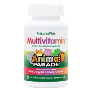 Natures Plus Animal Parade Assorted Flavour Animal Shaped 180 Chewables Tablets