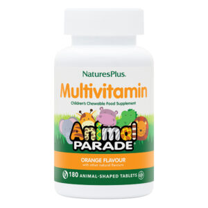 NaturesPlus Animal Parade Children Multivitamin Natural Orange Flavour 180 Animal Shaped Tablets
