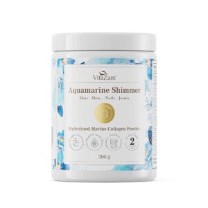 VitaZam Aquamarine Shimmer Hydrolysed Marine Collagen Powder 300g