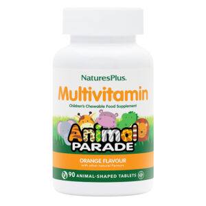 NaturesPlus Animal Parade Children Multivitamin Natural Orange Flavour 90 Animal Shaped Tablets
