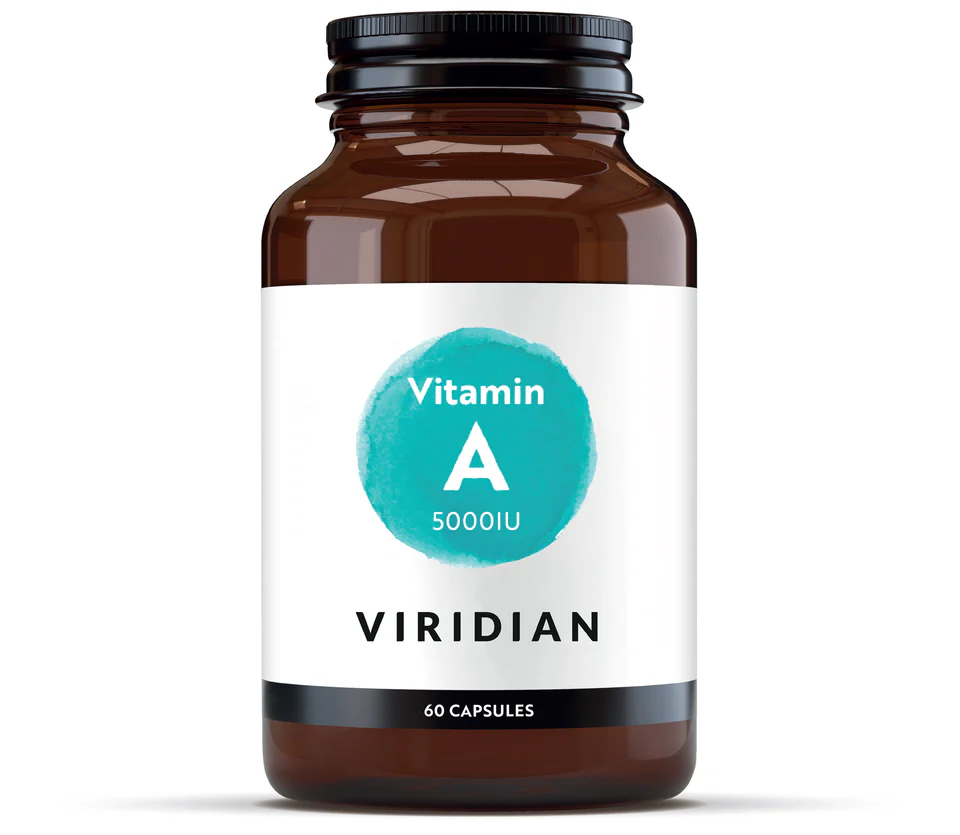 Viridian Vitamin A 5000iu 60 Capsules