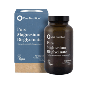 One Nutrition Pure Magnesium Bisglycinate 90 Vegan Capsules Highly Absorbable
