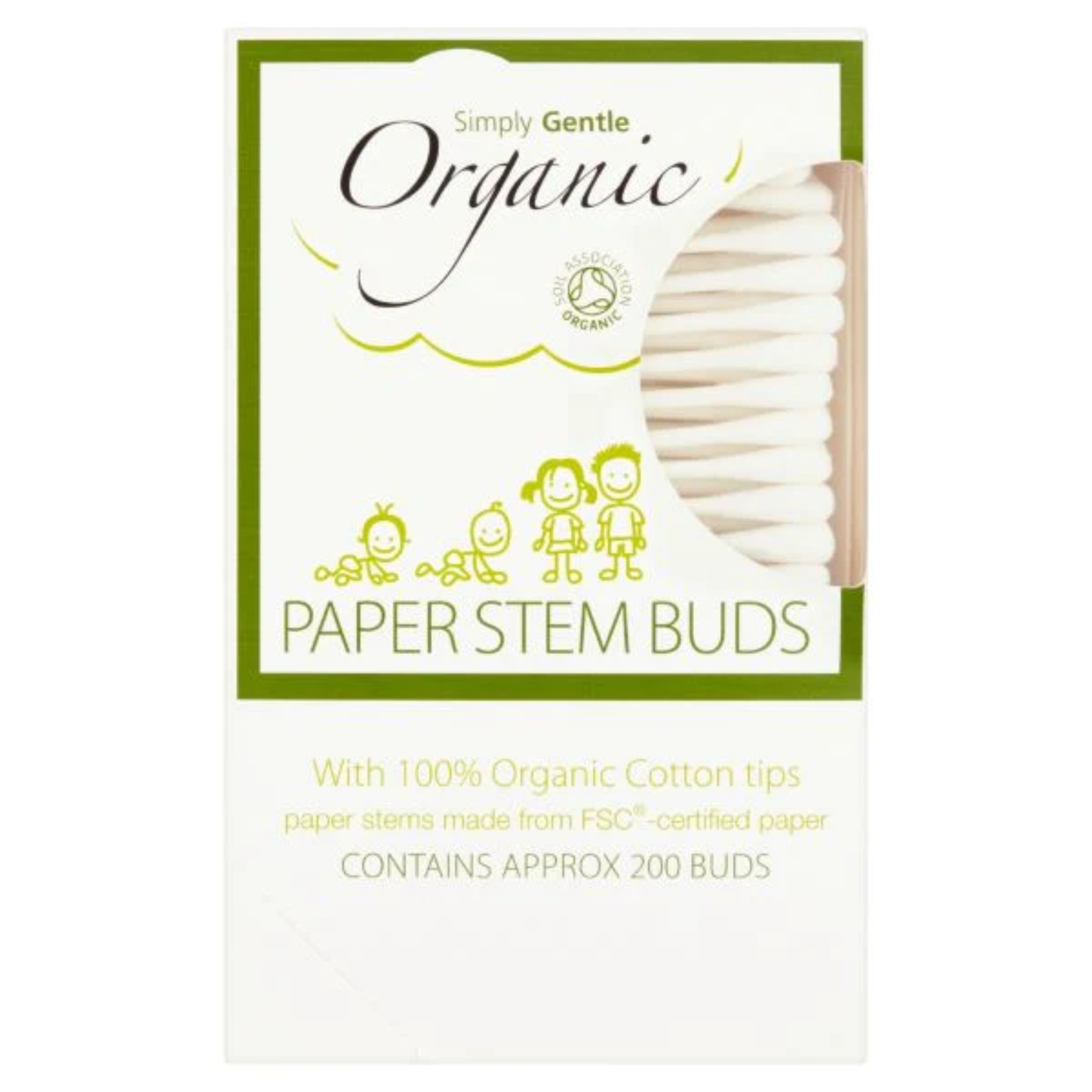 Simply Gentle Organic Cotton Buds 200 Sticks