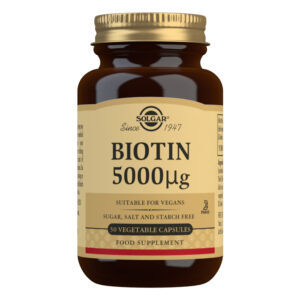 Solgar Biotin 5000mg 50 Vegetable Capsules