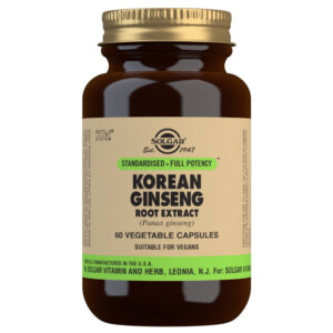 Solgar Korean Ginseng Root Extract 60 Vegetable Capsules