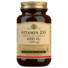 Solgar Vitamin D3 (Cholecalciferol) 4000 IU 60 Vegetable Capsules