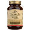 Solgar Vitamin D3 (Cholecalciferol) 4000 IU 120 Vegetable Capsules