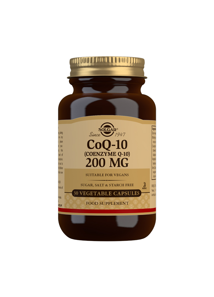 Solgar CoQ-10 (Coenzyme Q-10) 200 mg 30 Vegetable Capsules
