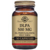 Solgar DLPA (DL-Phenylalanine) 500 mg 50 Vegetable Capsules