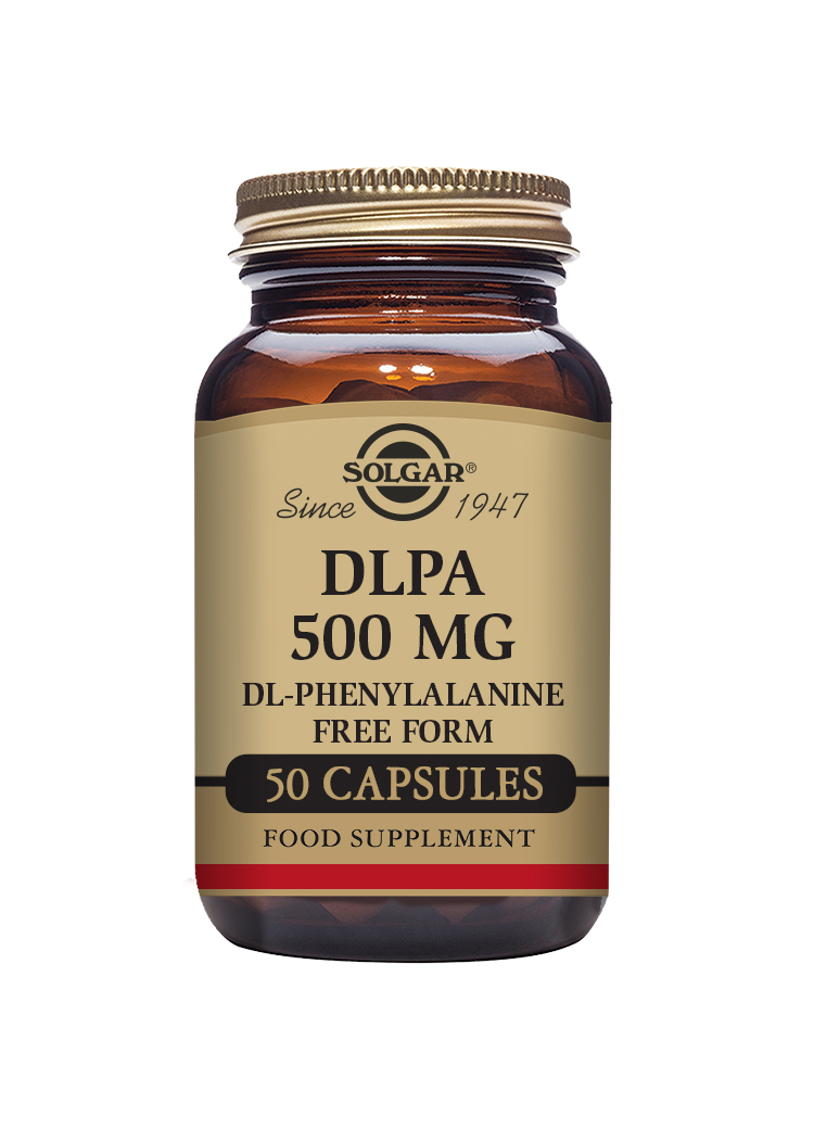 Solgar DLPA (DL-Phenylalanine) 500 mg 50 Vegetable Capsules