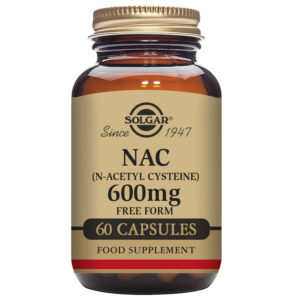 Solgar NAC (N-Acetyl-L-Cysteine) 600 mg 60 Vegetable Capsules