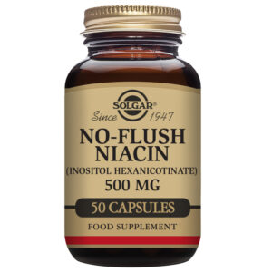 Solgar No Flush Niacin 500 mg 50 Vegetable Capsules