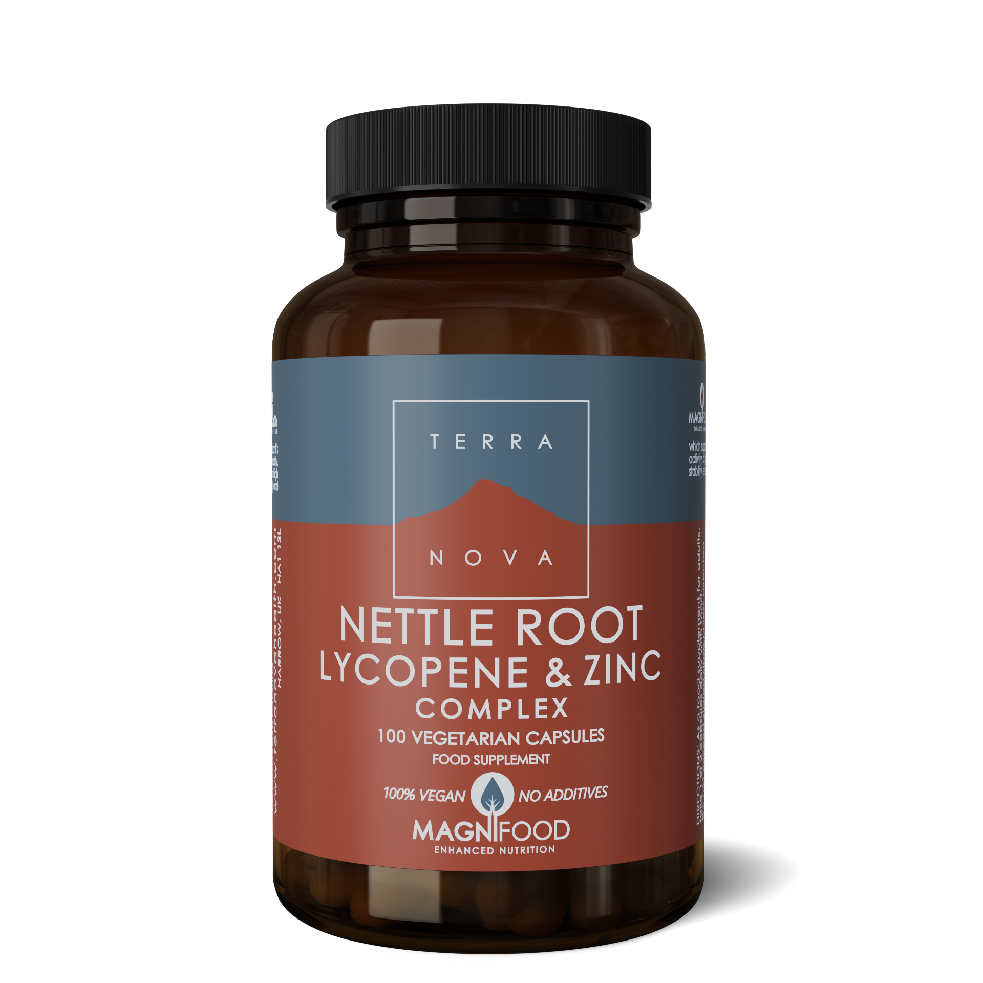 Terranova Nettle Root Lycopene & Zinc Complex 100 Vegetarian Capsules