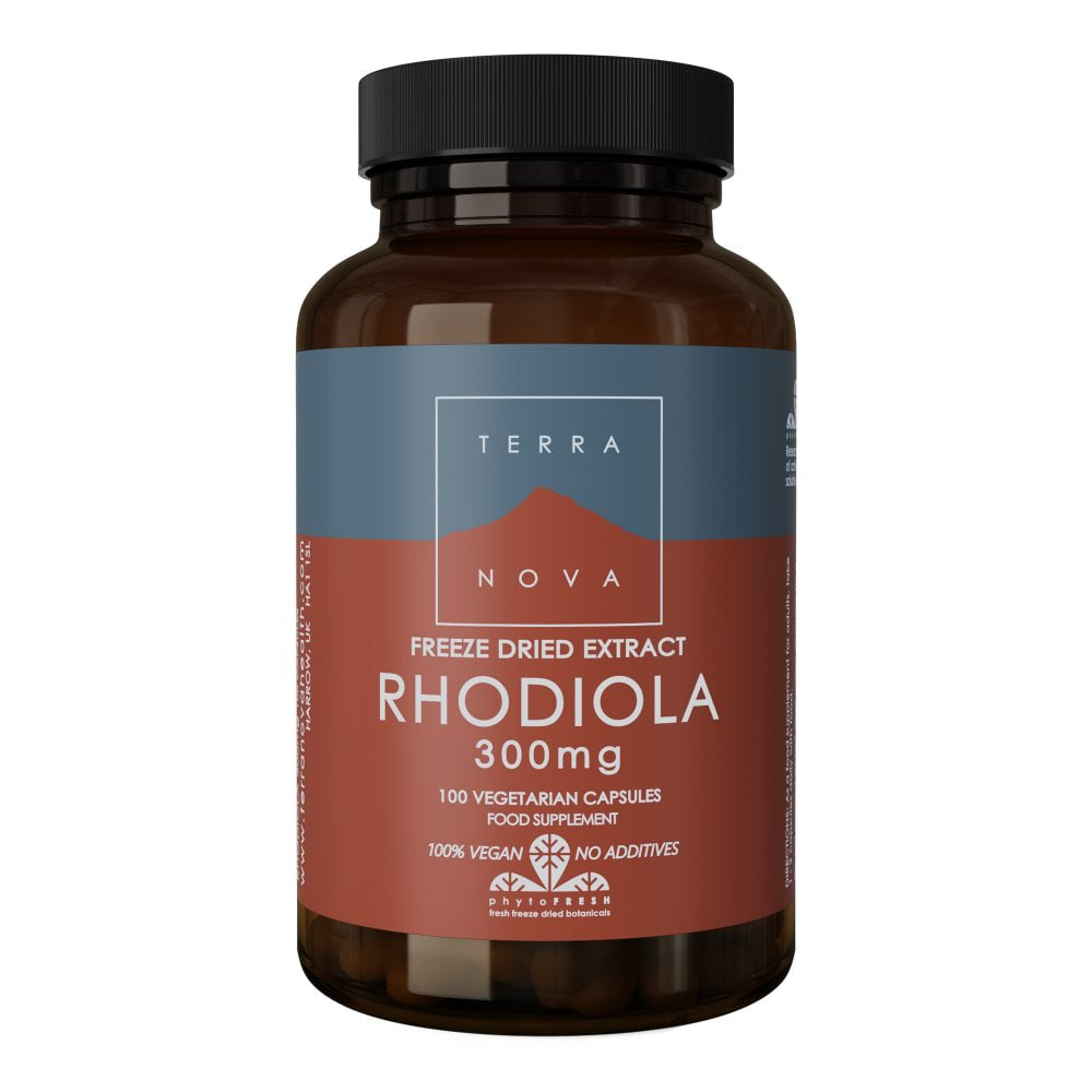 Terranova Freeze Dried Extract Rhodiola 300mg 100 Vegetable Capsules