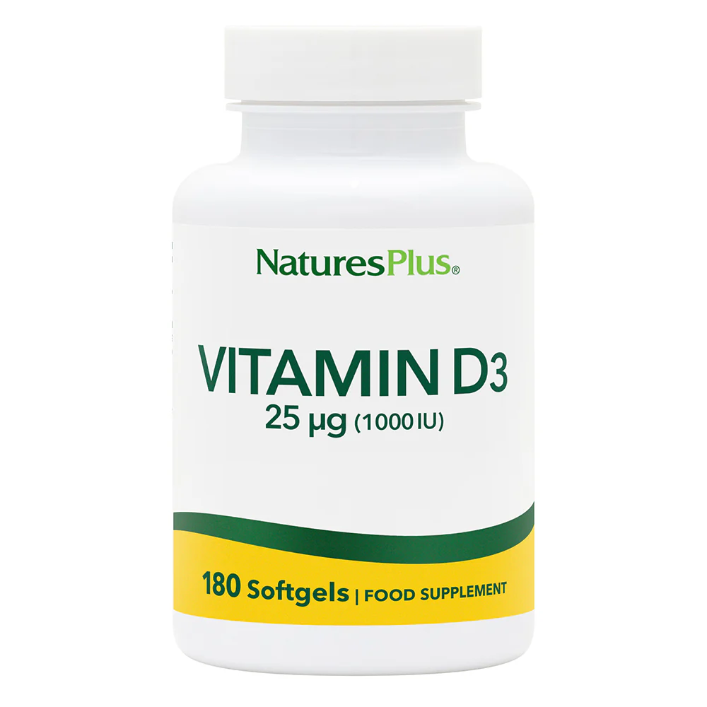 Natures Plus Vitamin D3 1000 IU 180 Softgel