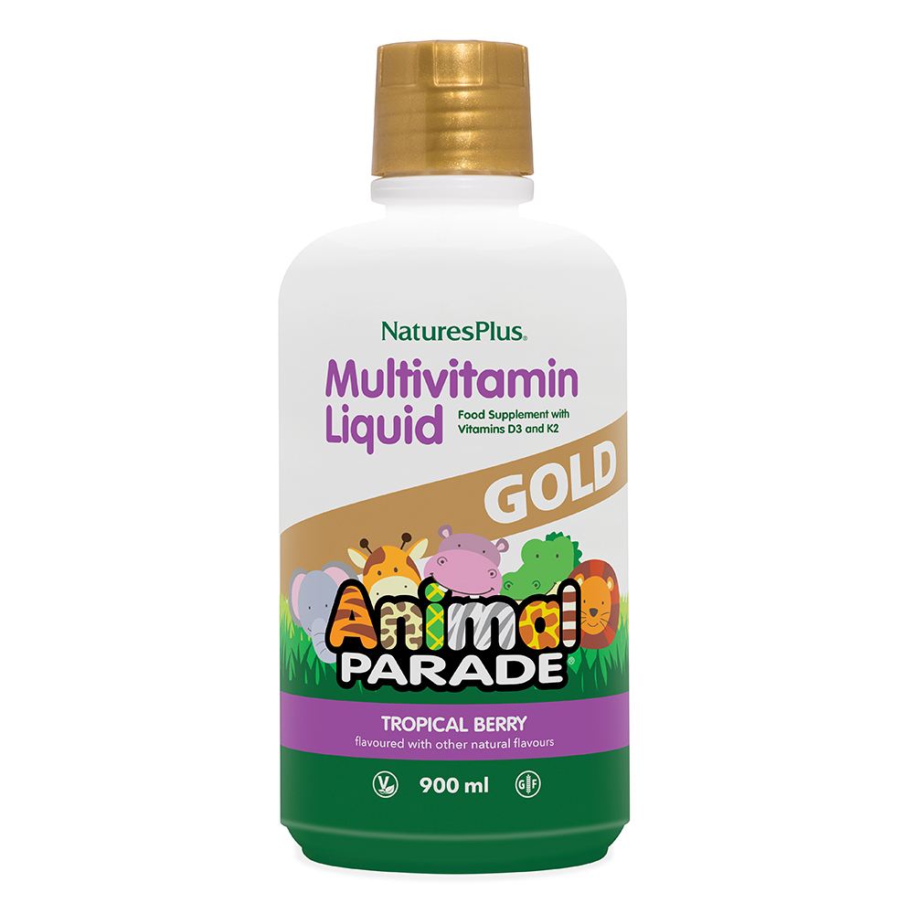 Natures Plus Animal Parade Multivitamin Childrens Liquid 900ml Tropical Berry