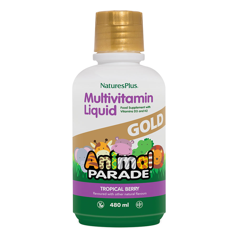 Natures Plus Animal Parade Multivitamin Childrens Liquid 480ml Tropical Berry
