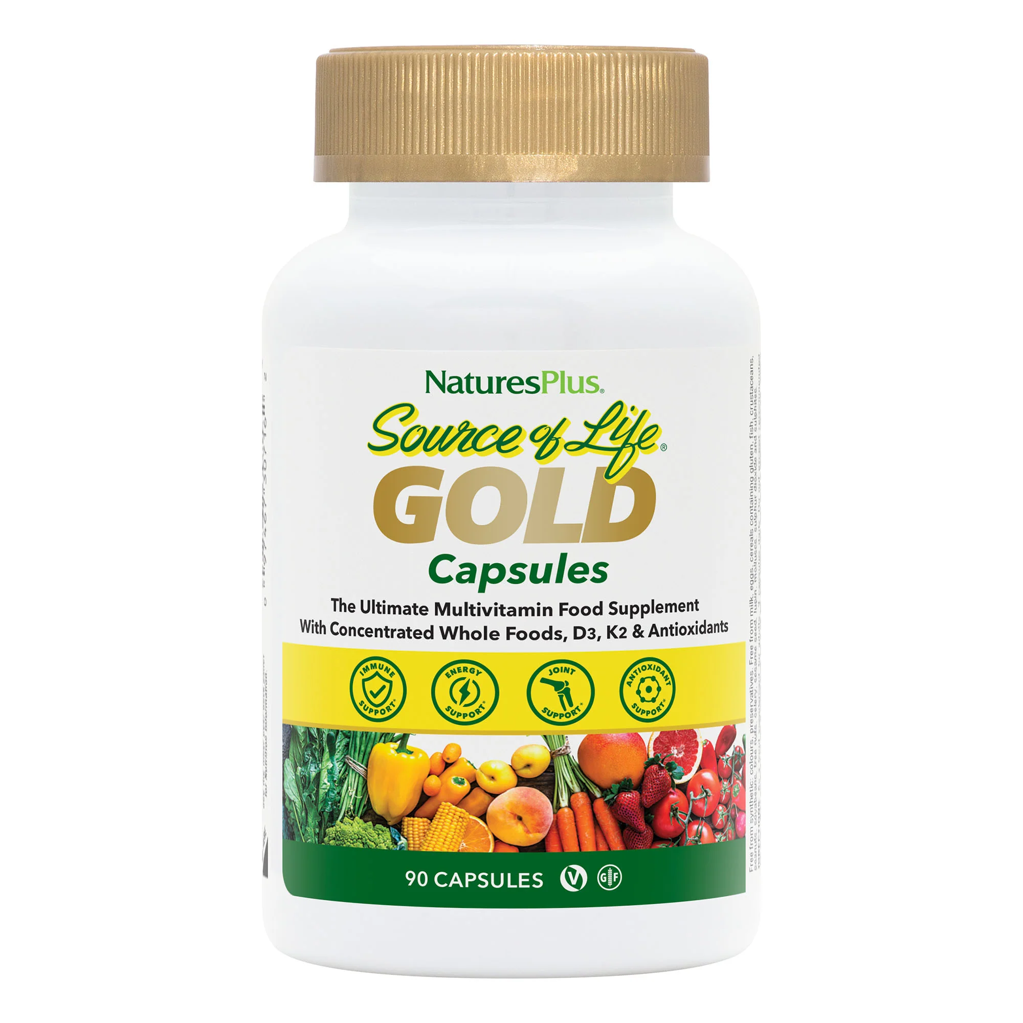 Natures Plus Source of Life Gold 90 Vegan Capsules