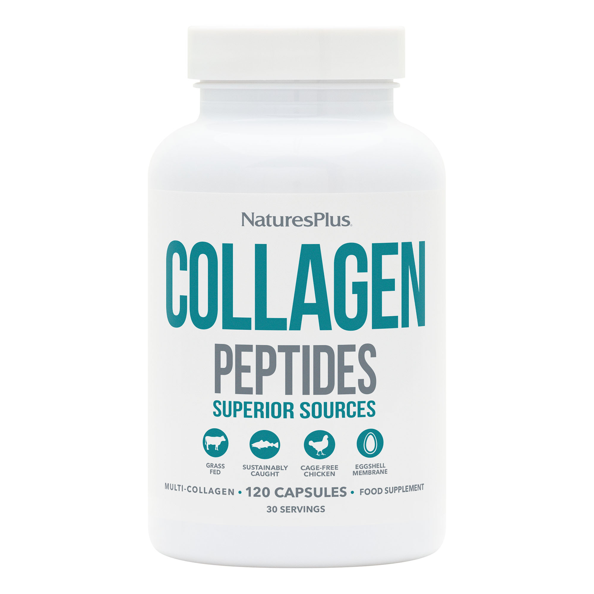 Natures Plus Collagen Peptides 120 Capsules