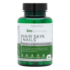 Natures Plus Bioadvanced Hair Skin Nails 60 Vegan Capsules