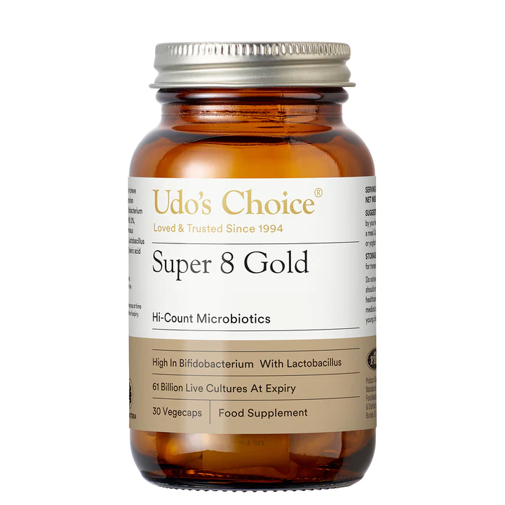 Udo's Choice Super 8 Gold Microbiotics 30 vegecaps