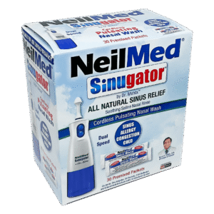 NeilMed Sinugator Cordless Pulsating Nasal Wash 30 Premixed Packets