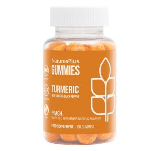 Natures Plus Turmeric Peach 60 Vegan Gummies